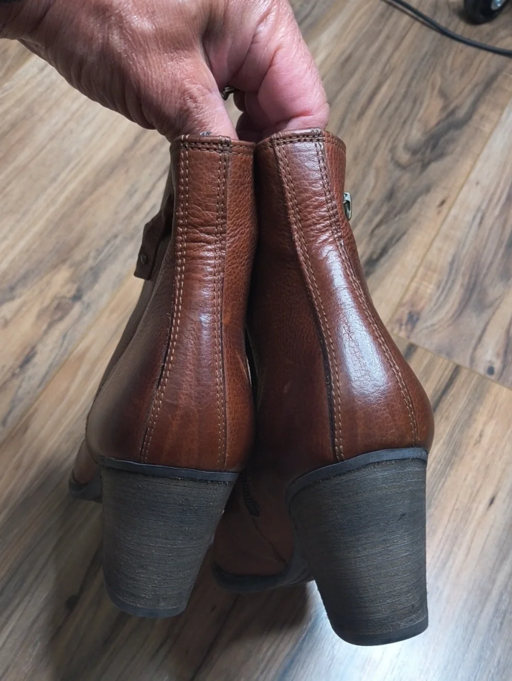Paul Green Natick Saddle Leather Heeled Booties